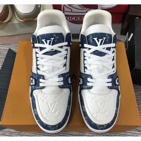 louis vuitton sneakers heren denim|Louis Vuitton sneakers white.